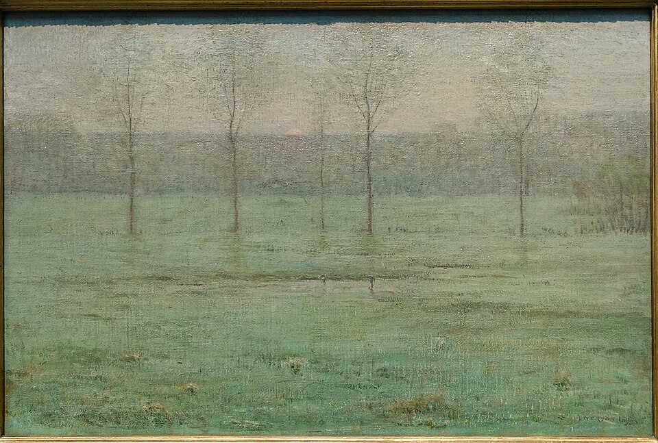 Twilight, Early Spring, by Dwight William Tryon, 1893